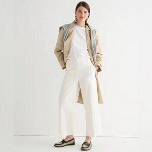 J.Crew Sydney wide-leg pant in bi-stretch cotton blend